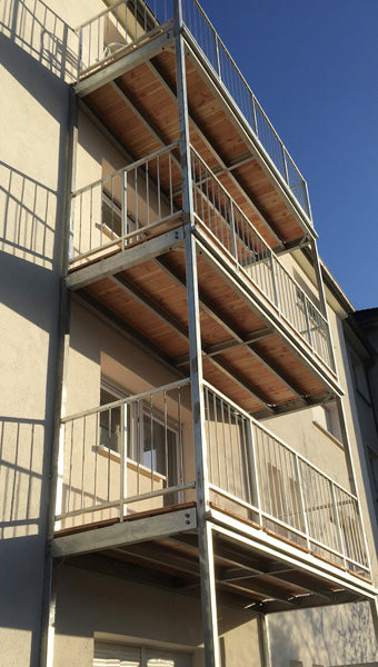 Anbaubalkon Stahl mit dem allespreiswert-System