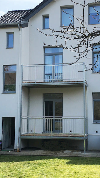 Anbaubalkon Stahl mit dem allespreiswert-System